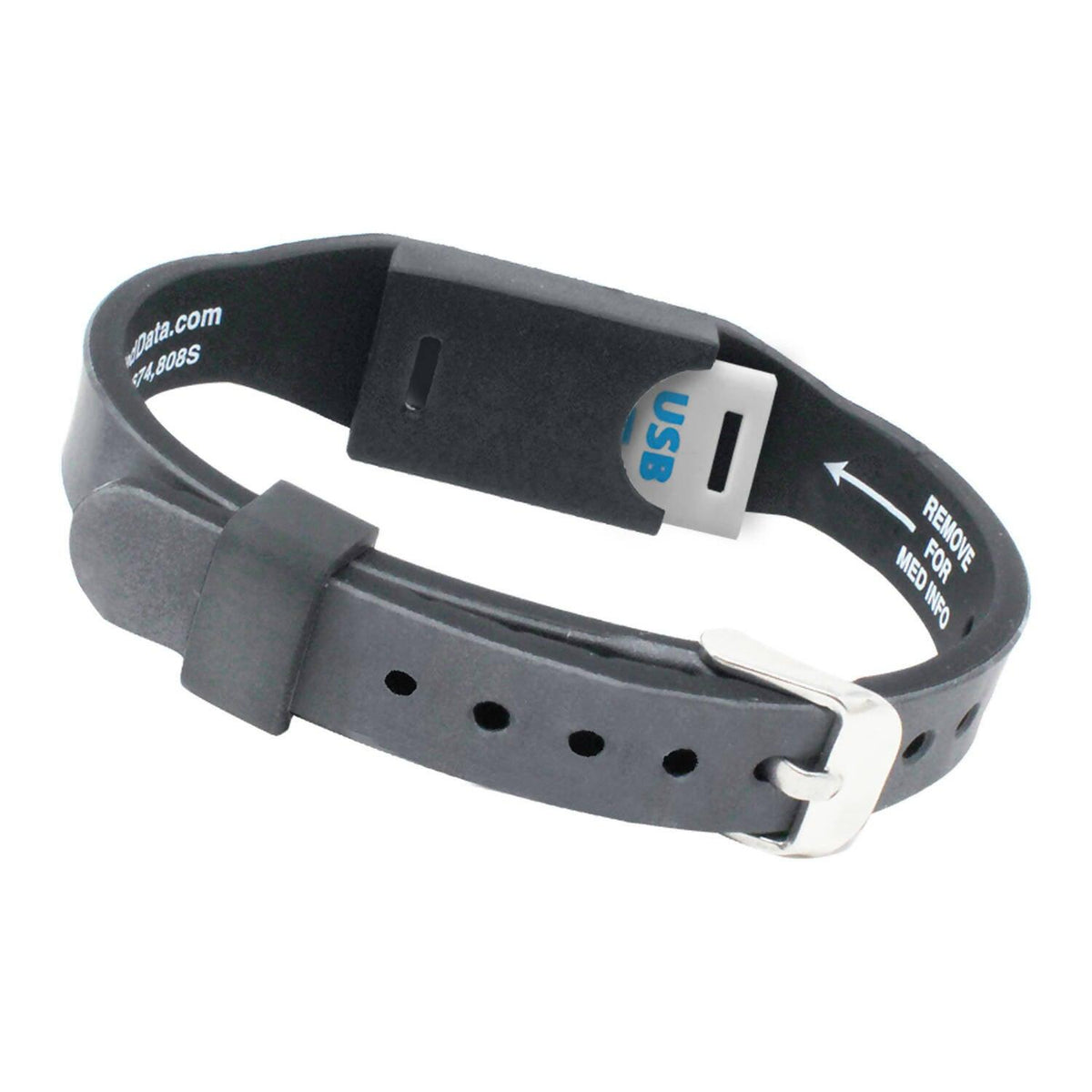 Elite II USB Medical Alert ID Bracelet. Waterproof 5 Colors The