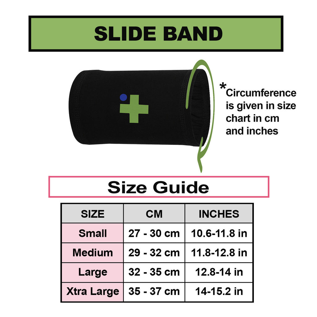 the size guide for the side band