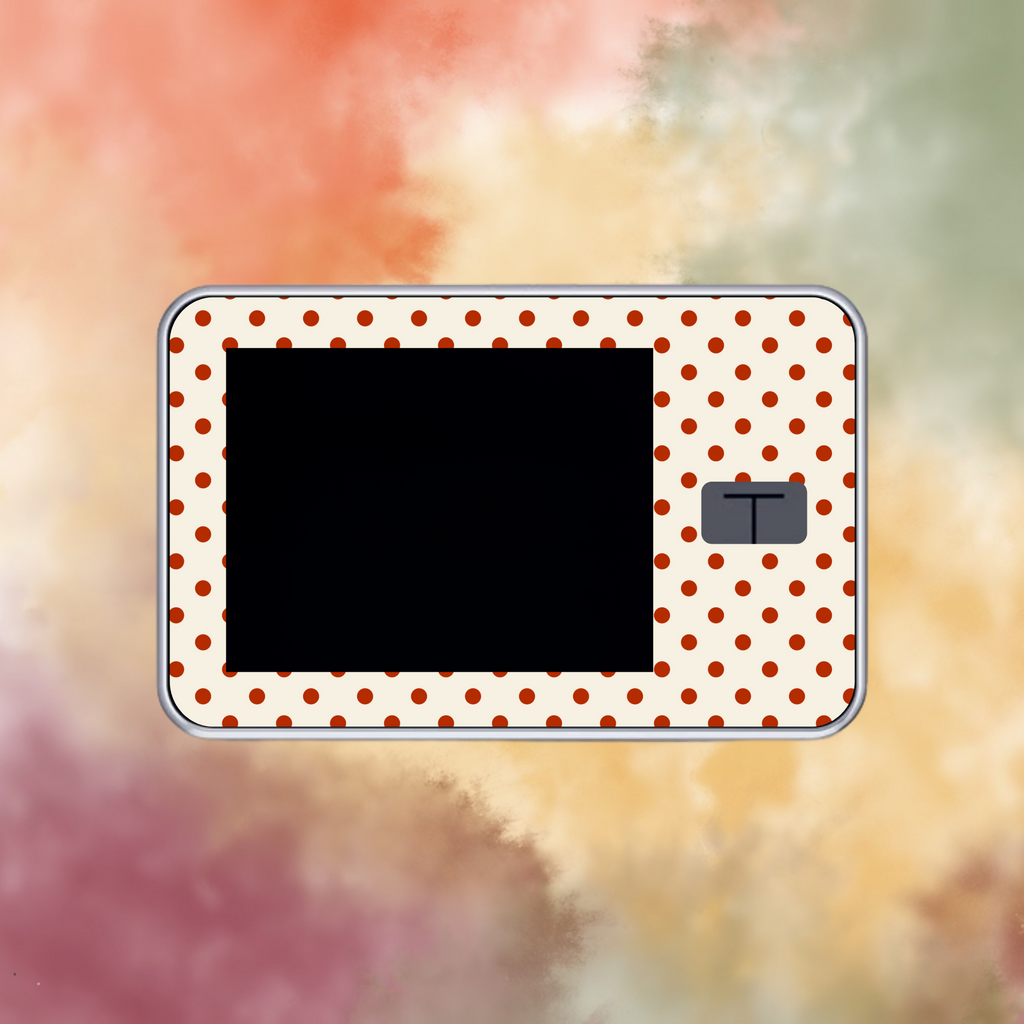 Autumn Polka Dots Main on Leaves BG