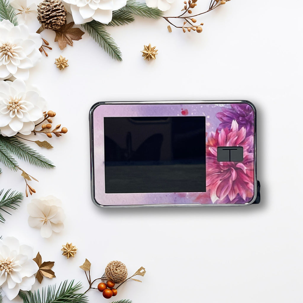 Purple Cosmo WC Flowers w Flower BG