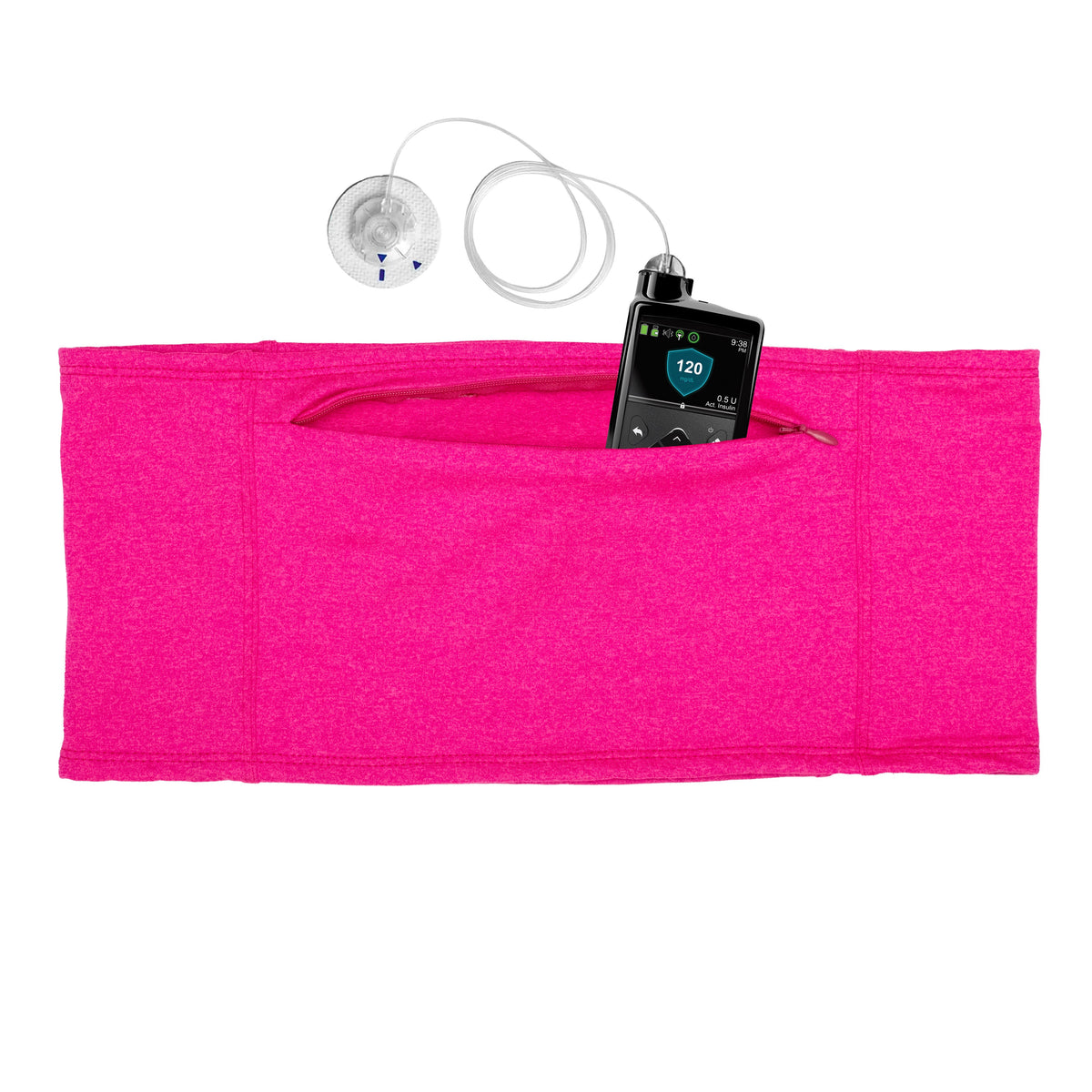 Neon Pink Heathered Ultra Double Pocket Belt, Zipper Pack – The Useless ...