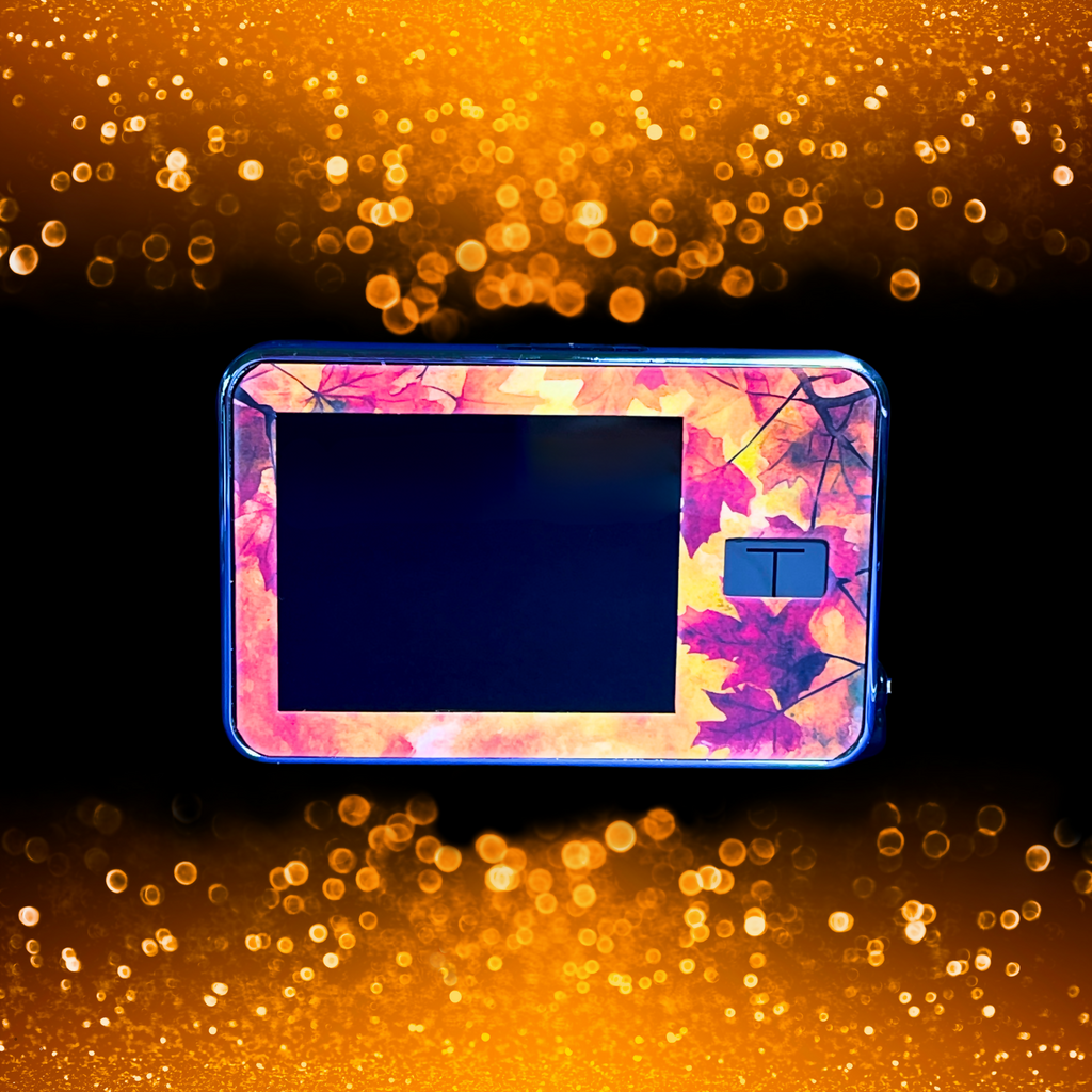 Autumn Leaves on Sparkle BG