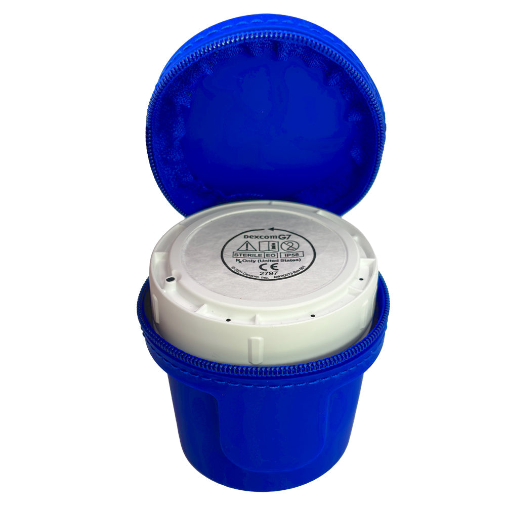Dexcom G7 Protective Travel Case- Blue by Sugar Medical – The