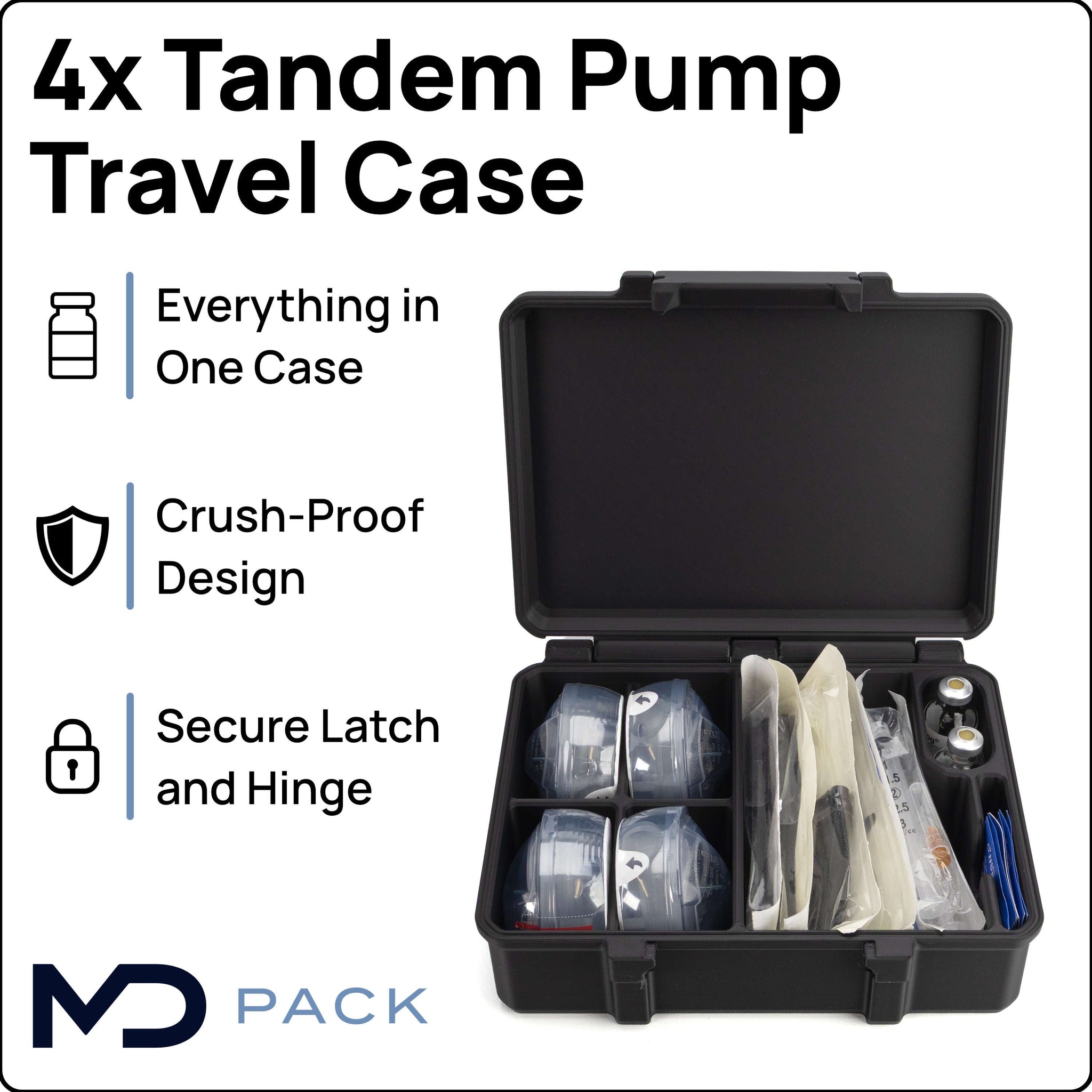 Large Tandem T-Slim and Mobi Travel Case | 4 Autosoft Infusion Set