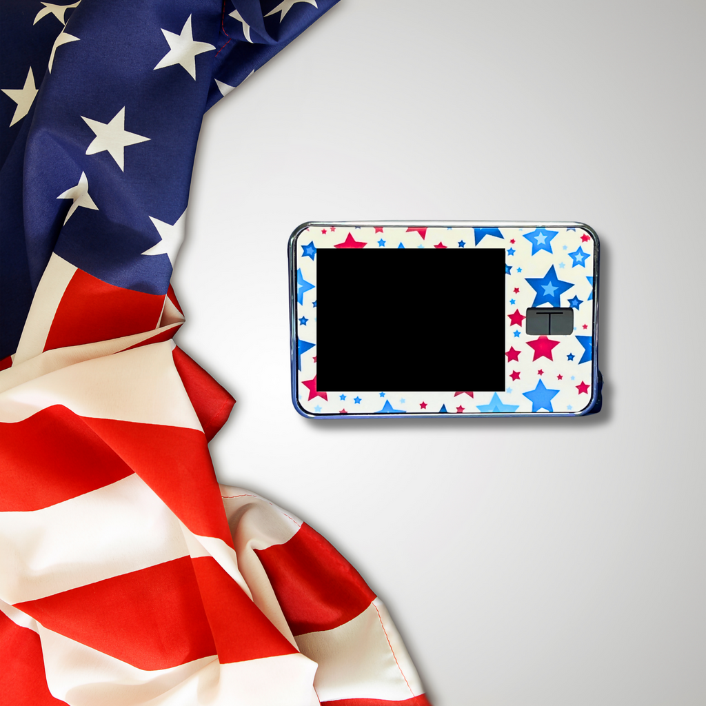 Playful Stars on Flag BG