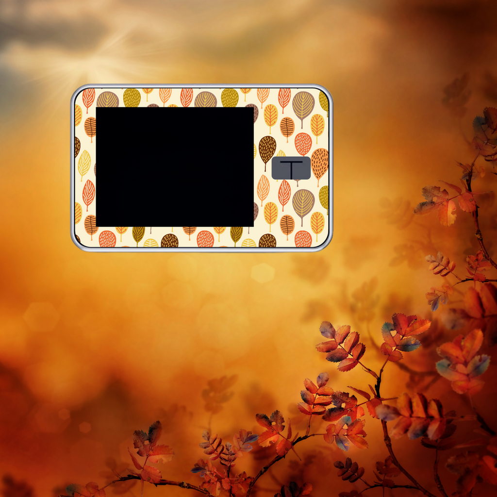 Charming Fall Leaves on Blurry BG