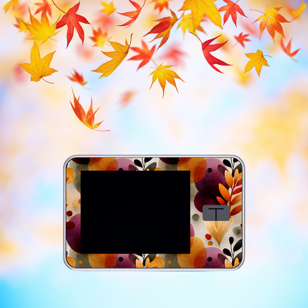 Autumn WC on Leaves BG
