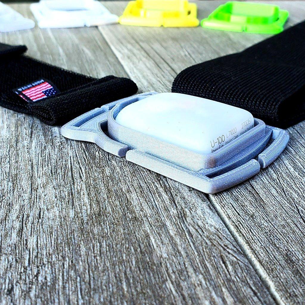 Omnipod 5 Dash & Eros : All-In-One Arm Leg Waist Protection : Case & 2" Wide Velcro® Band : Starter Kit by Freedom Band - The Useless Pancreas