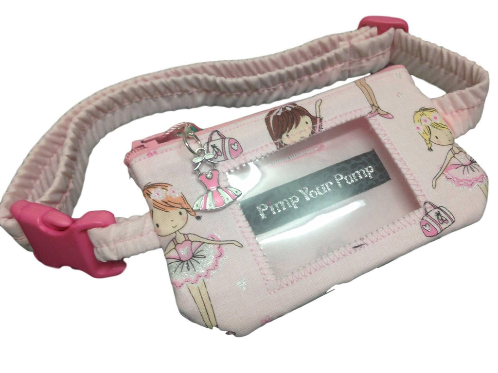 Pump Pouch by Pimp Your Pump - Glitter Ballerina with vinyl screen and zip charm - The Useless Pancreas
