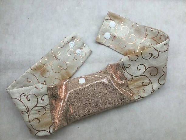 RoseGold insulin pump band by DazzlingPumpPouches - The Useless Pancreas