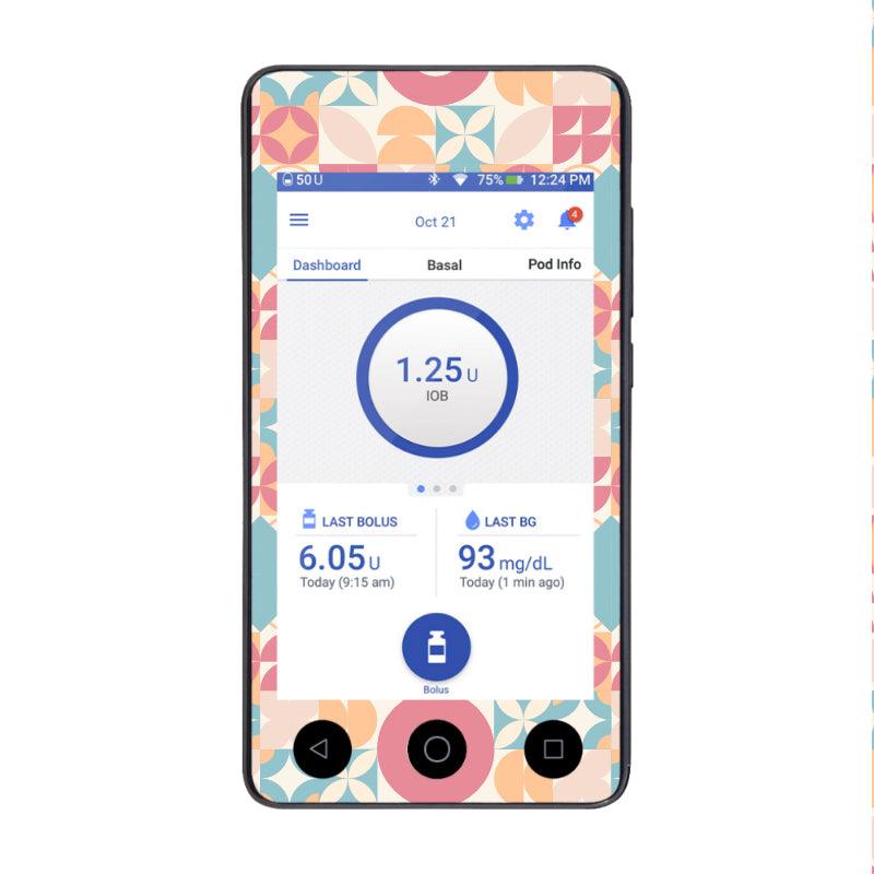 Omnipod DASH Cover (Pastel Geo) - The Useless Pancreas