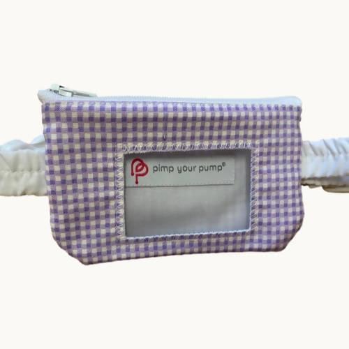School Uniform Pump Pouch by Pimp Your Pump - Gingham with Vinyl Screen - The Useless Pancreas