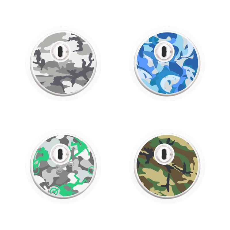 Freestyle Libre 3 Sensor Sticker (All the Camo) 4pk - The Useless Pancreas
