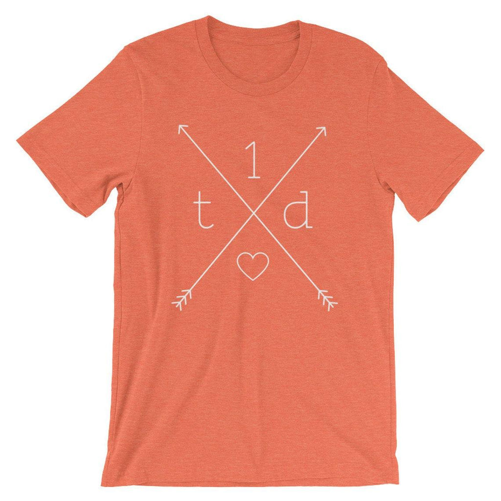 Dia-Be-Tees T1D Crossed Arrows Diabetes Short-Sleeve Unisex T-Shirt - The Useless Pancreas
