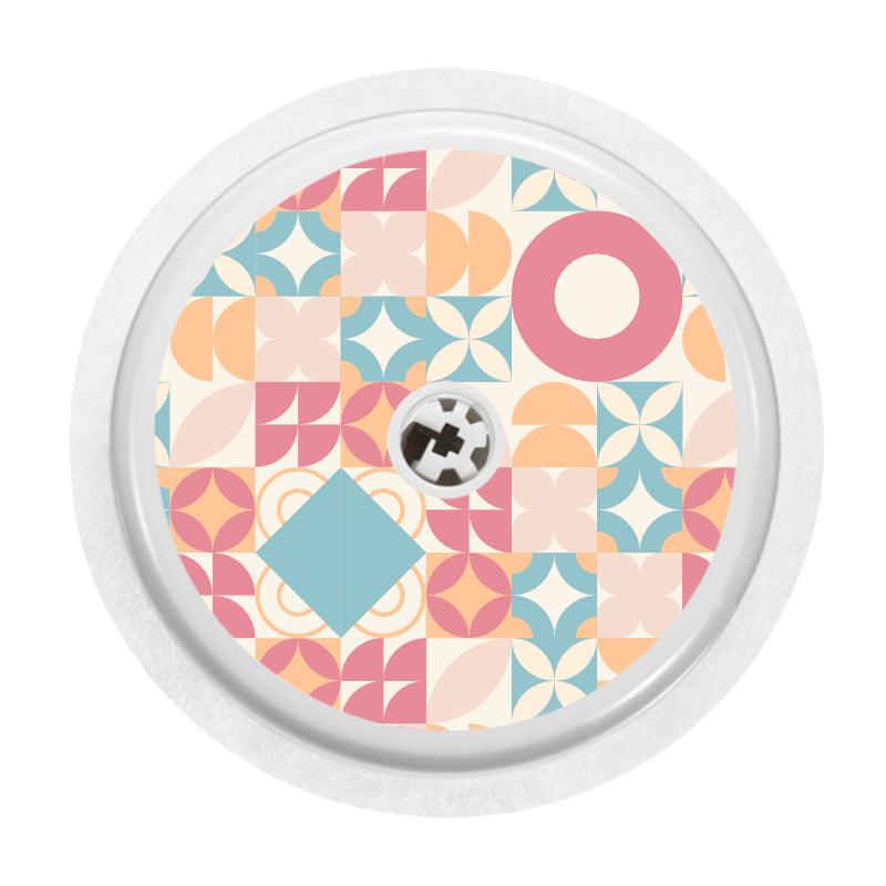 Freestyle Libre 2 Sensor Cover (Pastel Geo) - The Useless Pancreas