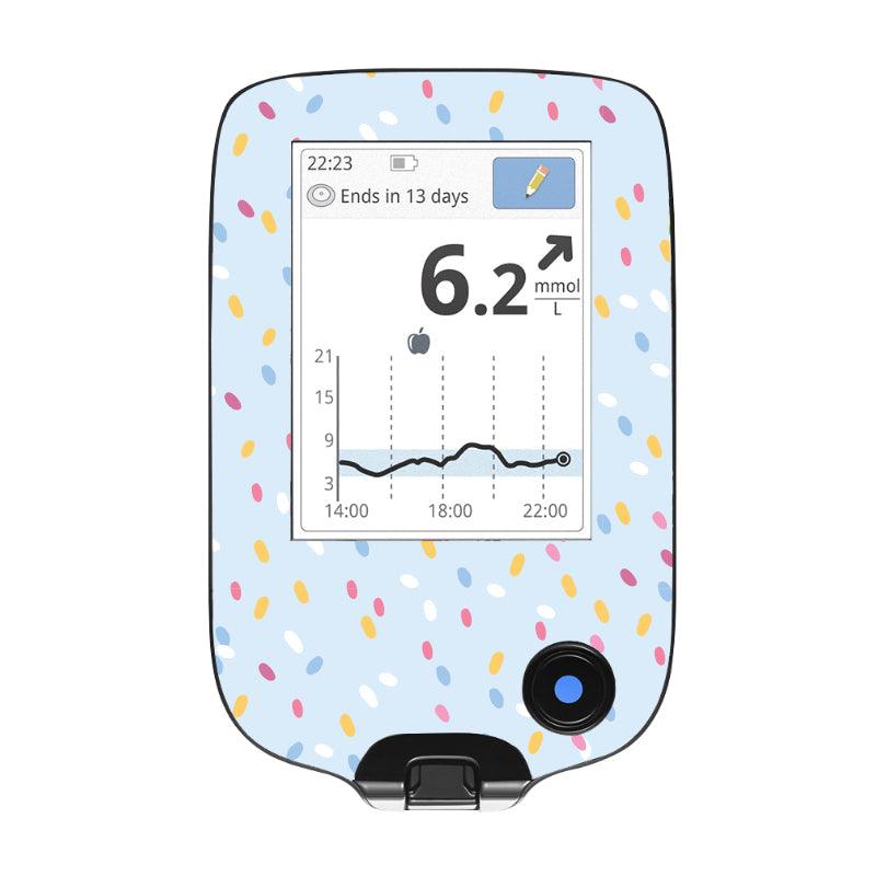 Freestyle Libre 1/2 Cover Sticker (Hundreds And Thousands) - The Useless Pancreas