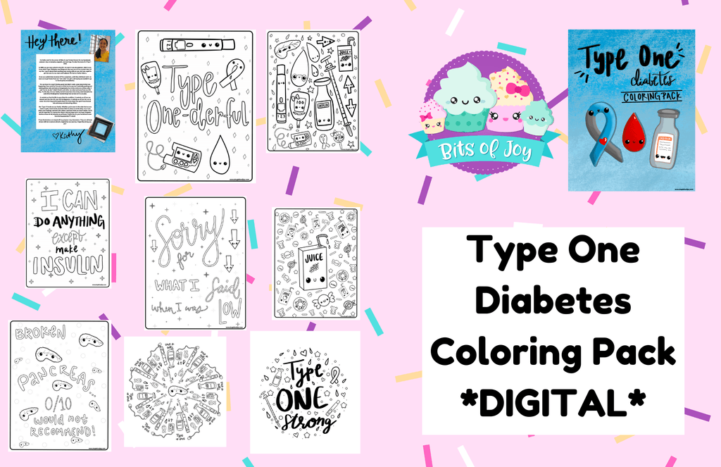 Type One Diabetes Coloring Pack-DIGITAL PRODUCT - The Useless Pancreas