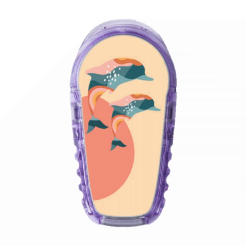 Dexcom G6/One Sensor Sticker (Dancing Dolphins) - The Useless Pancreas