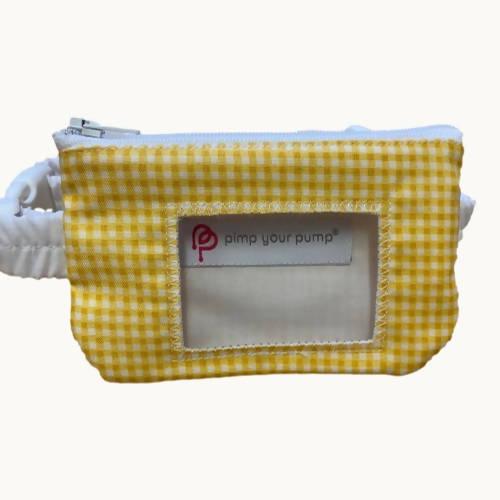 School Uniform Pump Pouch by Pimp Your Pump - Gingham with Vinyl Screen - The Useless Pancreas