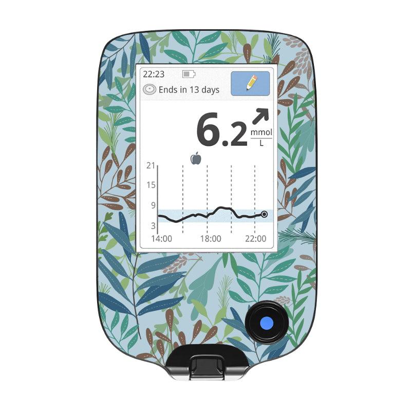 Freestyle Libre 1/2 Cover Sticker (Dusk Leaves) - The Useless Pancreas