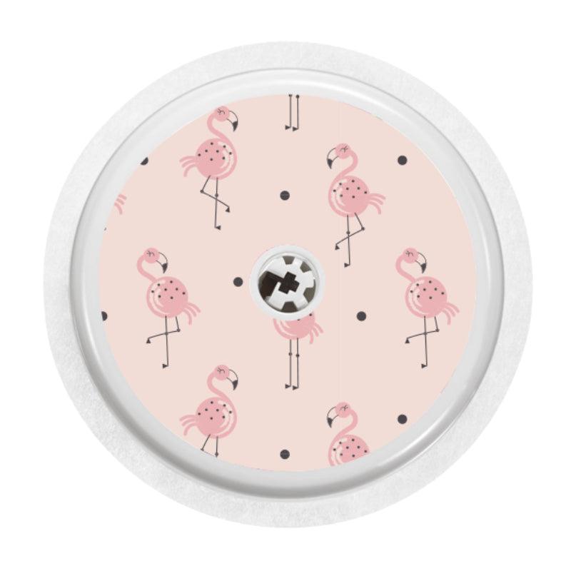 Freestyle Libre 2 Sensor Cover (Fancy Flamingos) - The Useless Pancreas