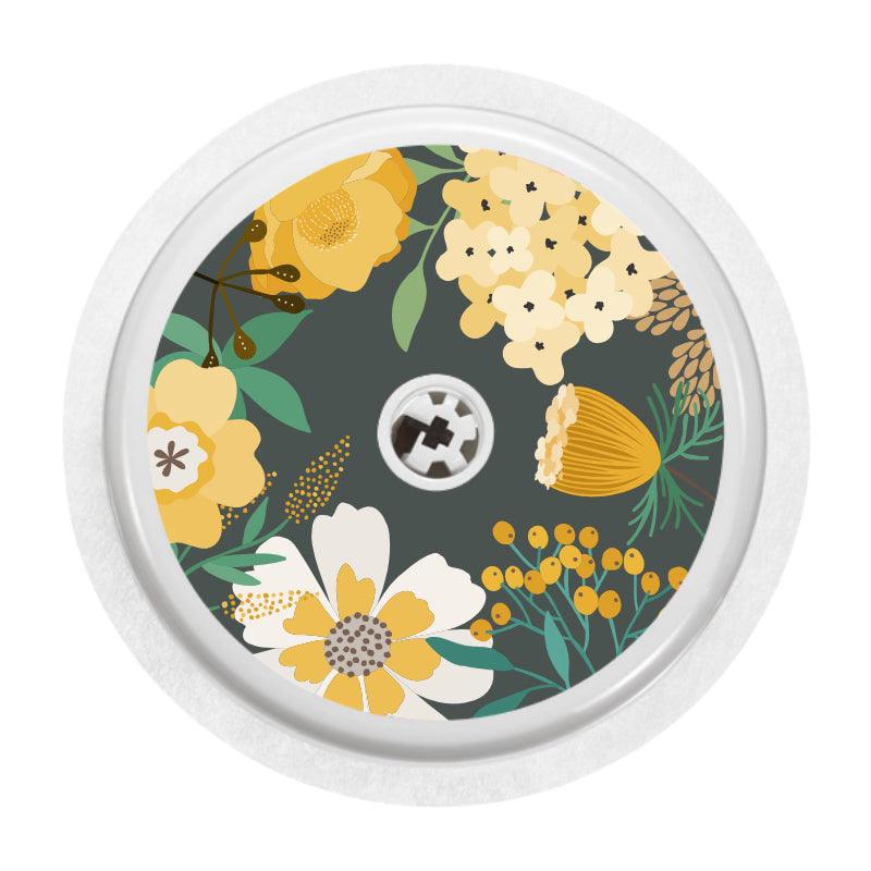 Freestyle Libre 2 Sensor Cover (Flowery Nights) - The Useless Pancreas