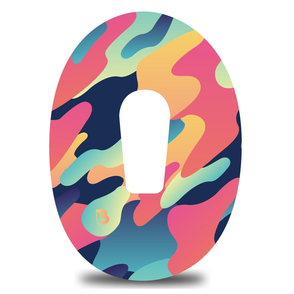 Funfetti Watercolor Splash Dexcom G6 Tape - The Useless Pancreas