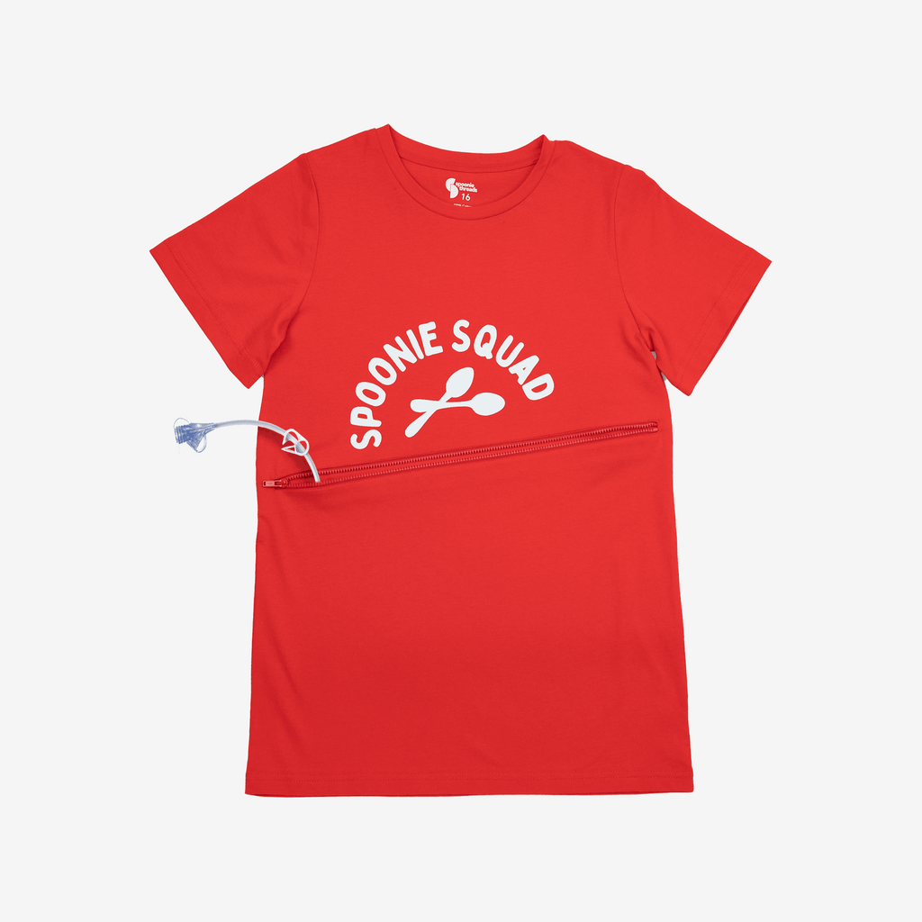 Spoonie Squad G-Tube Zip Shirt - The Useless Pancreas