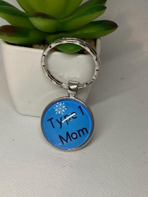 Type 1 Mom Awareness Key Chain - The Useless Pancreas