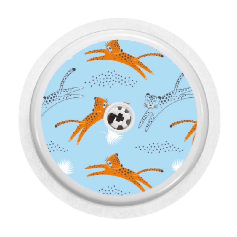 Freestyle Libre 2 Sensor Cover (Leaping Cheetahs) - The Useless Pancreas