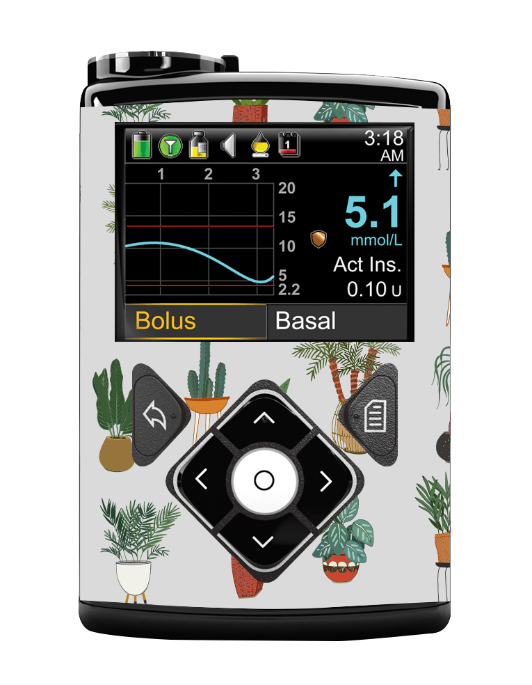 Medtronic 640/670/780G Pump Sticker (Super Succulents) - The Useless Pancreas