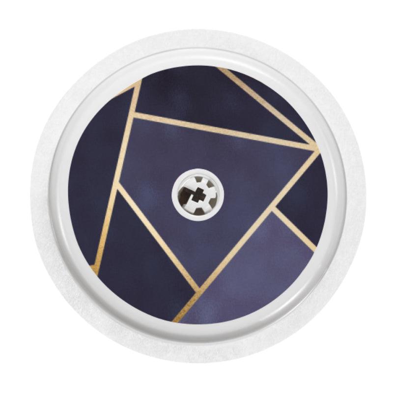 Freestyle Libre 2 Sensor Cover (Navy Geo) - The Useless Pancreas