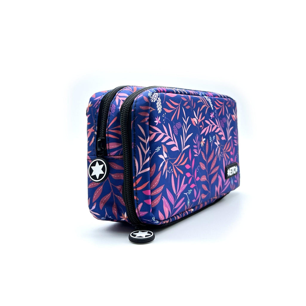 ETC - Navy Leaves Diabetic Kitbag - The Useless Pancreas