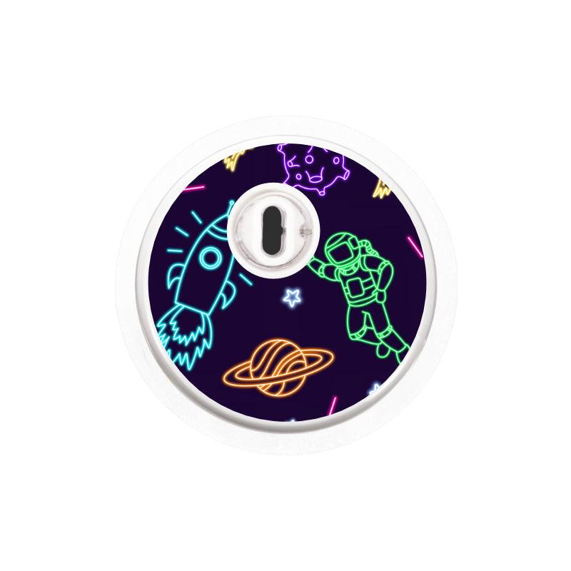Freestyle Libre 3 Sensor Sticker (Neon Space) 4pk - The Useless Pancreas