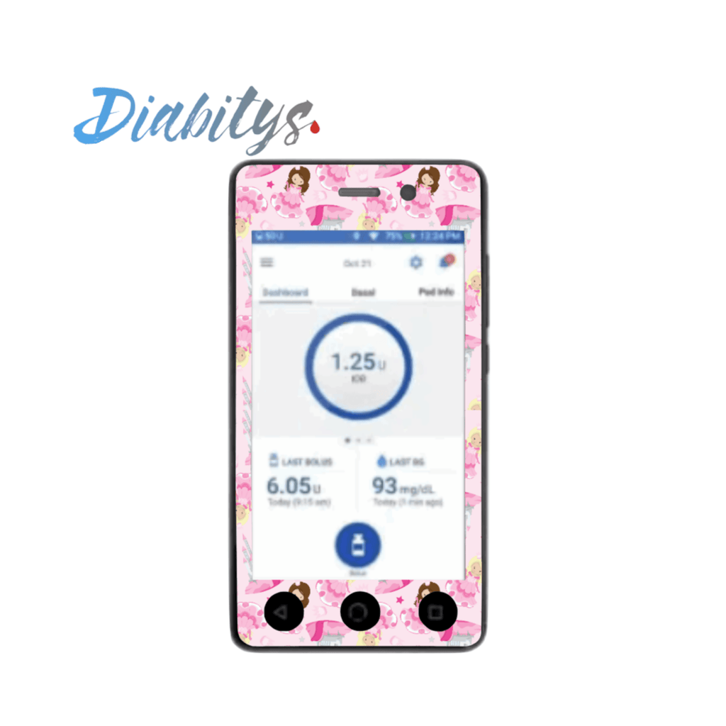 Omnipod Dash PDM Sticker - Princess - The Useless Pancreas