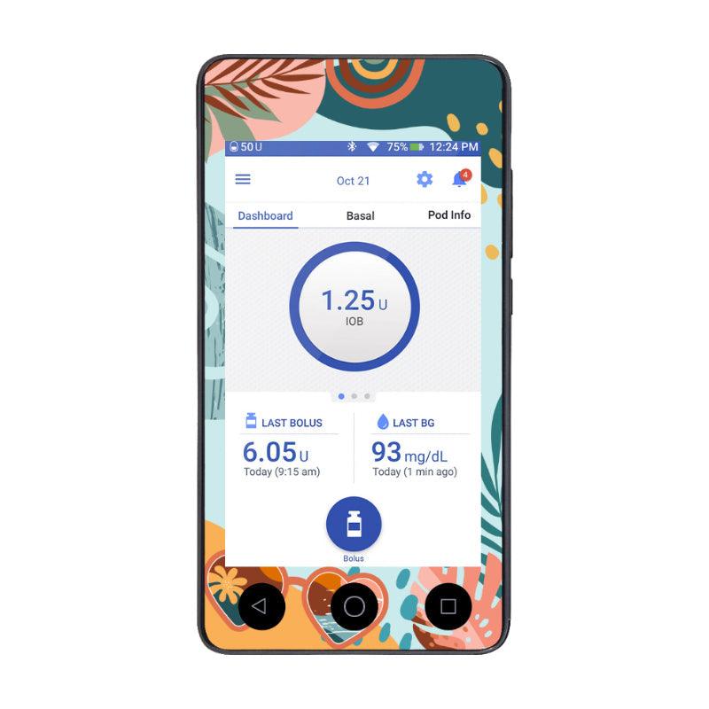 Omnipod DASH Cover (Summer Holiday) - The Useless Pancreas