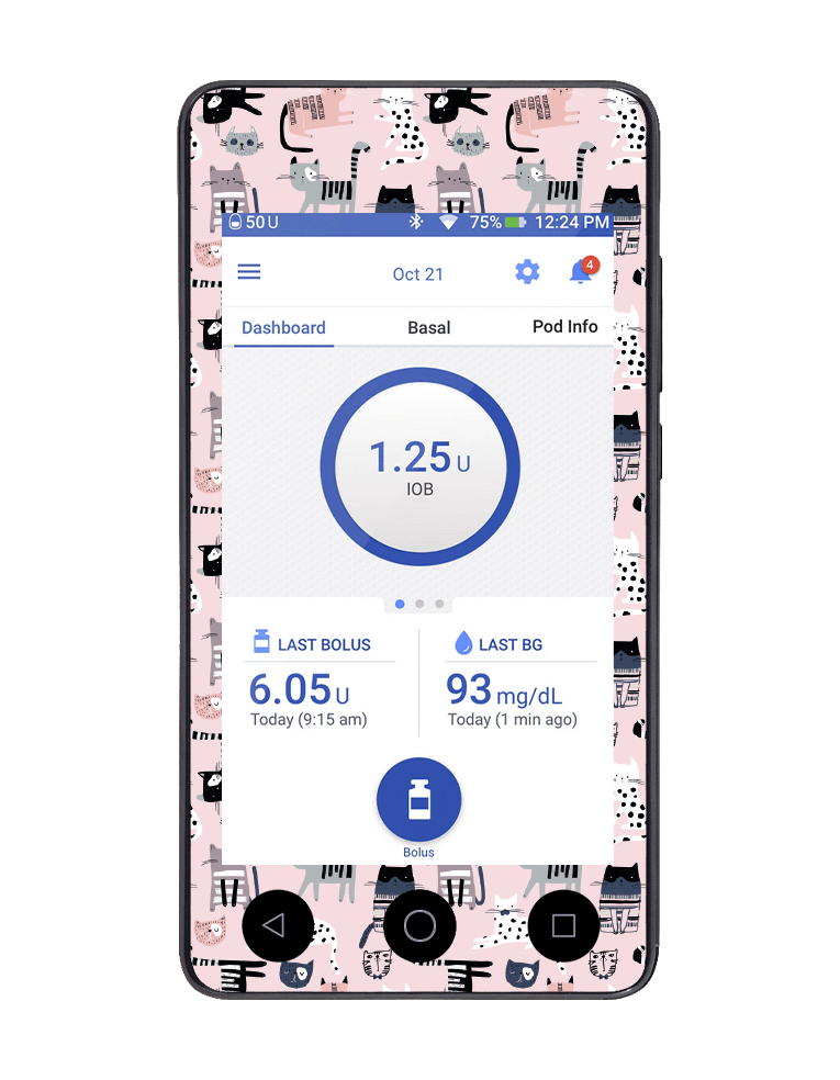 Omnipod DASH Cover (Kitty Cat) - The Useless Pancreas