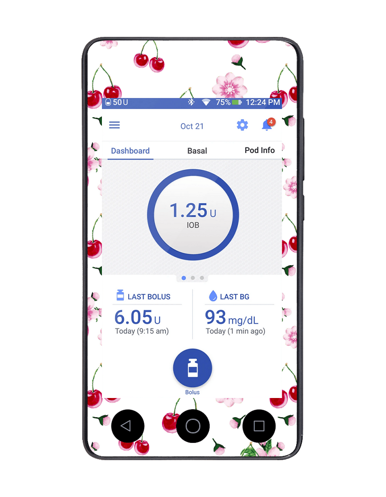 Omnipod DASH Cover (Fruit Cherry) - The Useless Pancreas