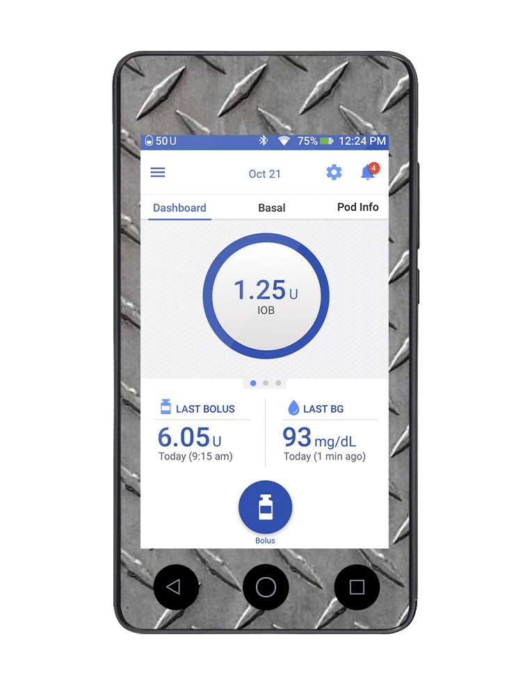 Omnipod DASH Cover (Metal) - The Useless Pancreas