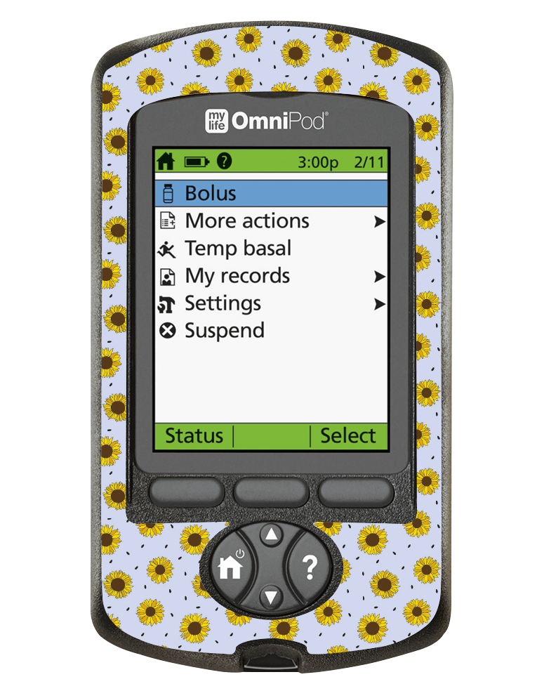 ETC & Organising Chaos Omnipod PDM Cover (Sunflower Power) - The Useless Pancreas