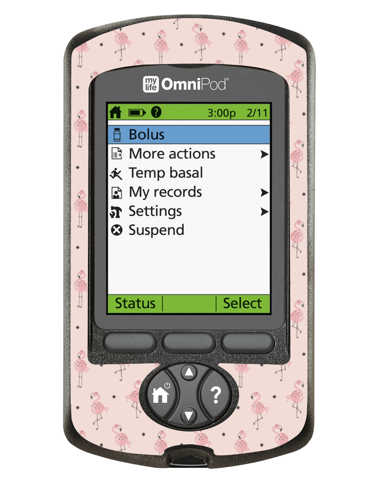 Omnipod PDM Cover (Fancy Flamingos) - The Useless Pancreas