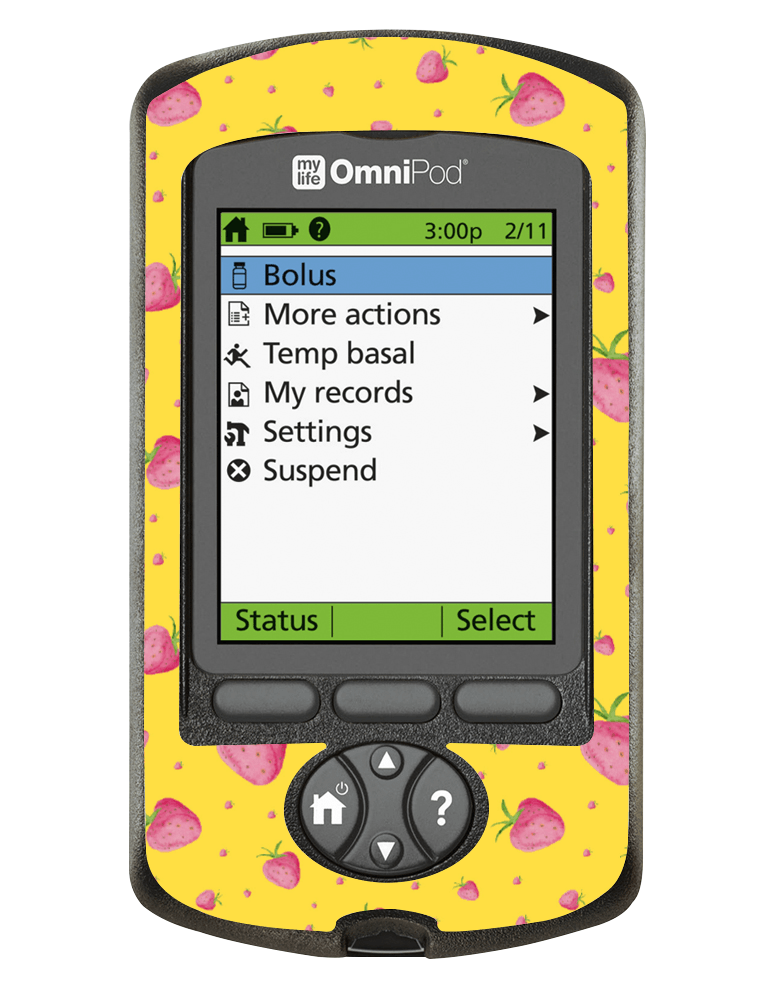 Omnipod PDM Cover (Strawberry Patch) - The Useless Pancreas