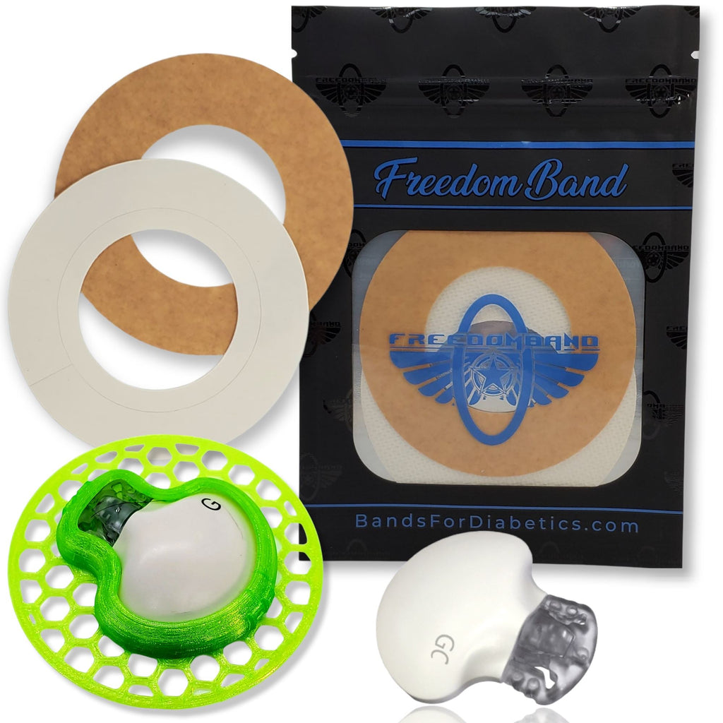 Mandala Edition : Medtronic Guardian 3 & 4 Reusable Infiniflex Protective Overlay Cover Medtronic Guardian Freedom Bands For Diabetics Green Neon Crystal Honeycomb Strength Free Sample : White Micro-woven