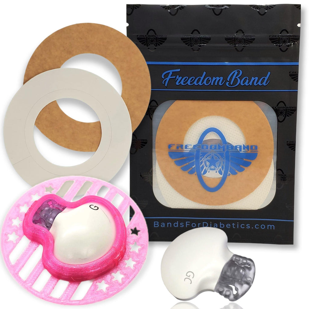 Mandala Edition : Medtronic Guardian 3 & 4 Reusable Infiniflex Protective Overlay Cover Medtronic Guardian Freedom Bands For Diabetics Pink Sapphire Crystal Classic Freedom Free Sample : White Micro-woven