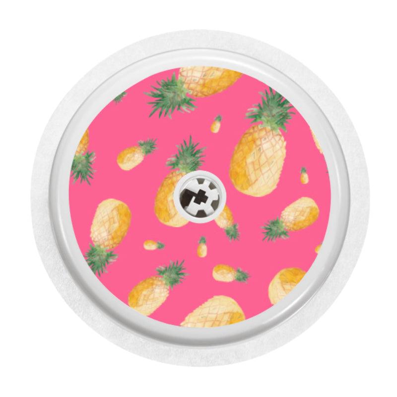 Freestyle Libre 2 Sensor Cover (Pink Pineapples) - The Useless Pancreas