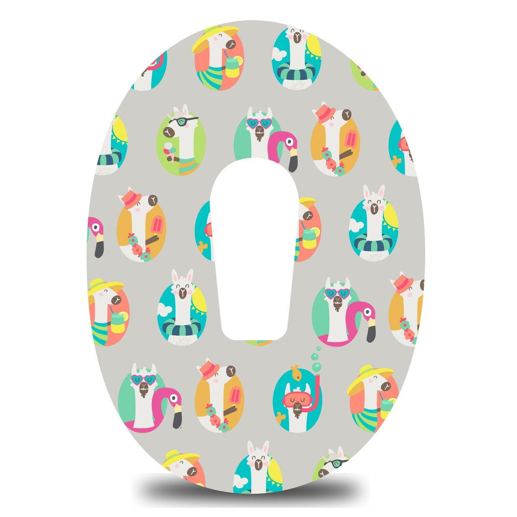 Poolside Llamas Dexcom G6 Tape - The Useless Pancreas
