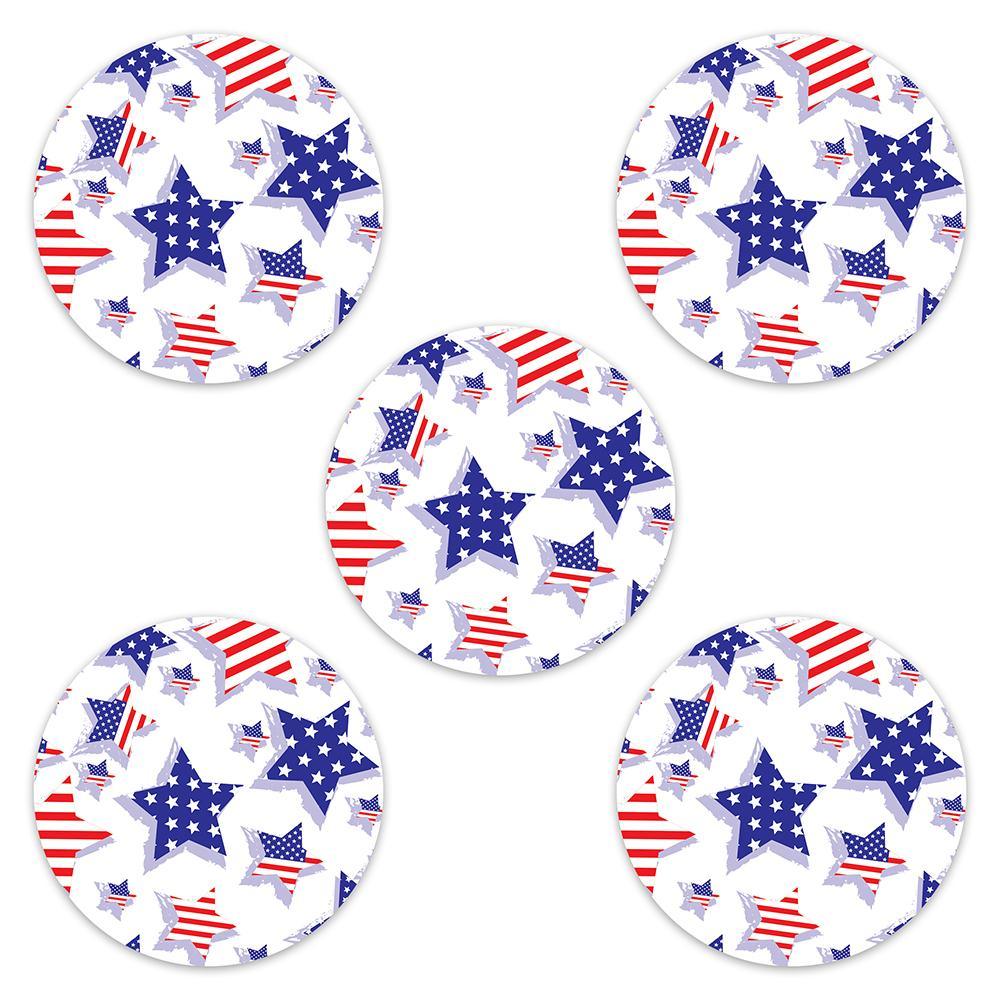 Freestyle Libre USA Flag Stars Design Patches - The Useless Pancreas