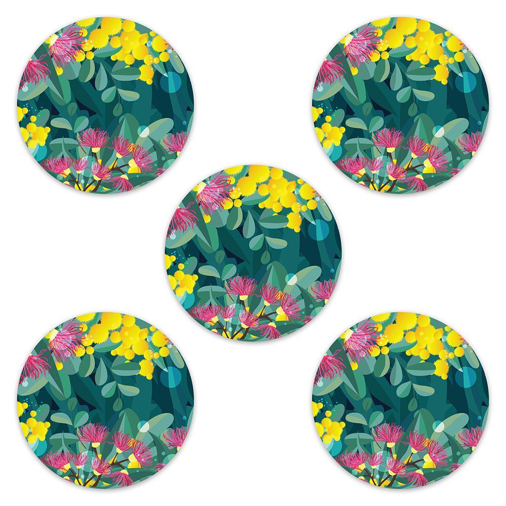 Omni-Pod Wattle & Gum Blossoms Design Patches - The Useless Pancreas