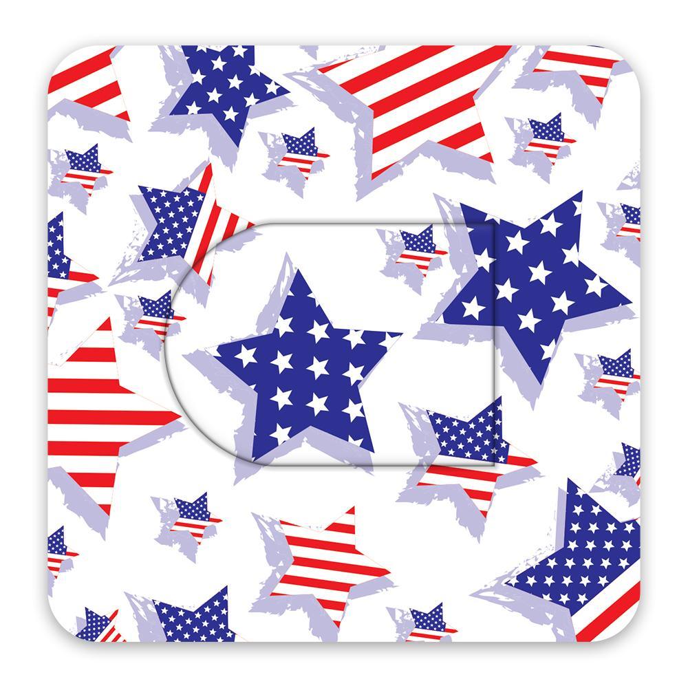 Omni-Pod USA Flag Stars Design Patches - The Useless Pancreas