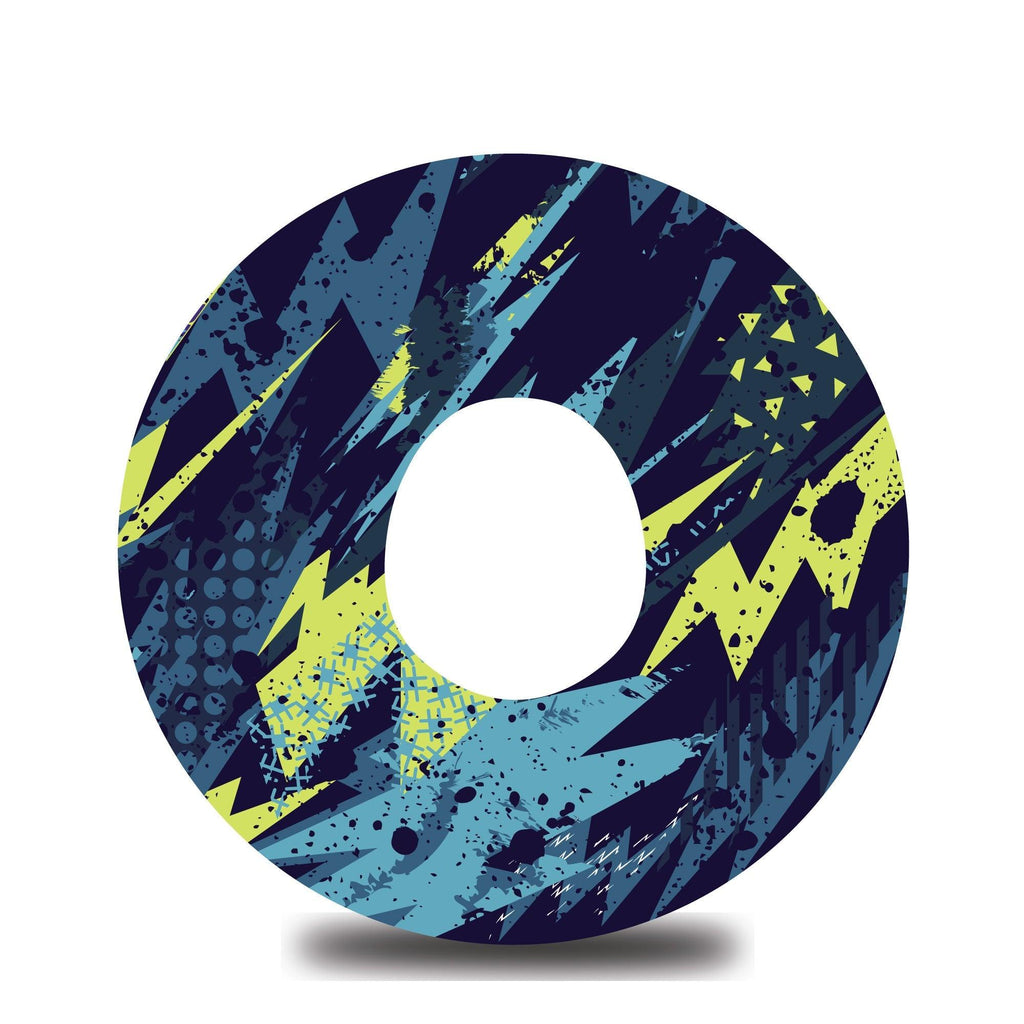Rad Grafix Neon Lightning Dexcom G7 Tape - The Useless Pancreas